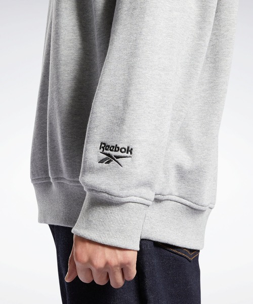 Reebok(リーボック)の「クラシックス キャンピング フーデッド スウェットシャツ / Classics Camping Hooded Sweatshirt(パーカー・メンズ・ブラック×ブラック/ヘザーグレー・SMALL/MEDIUM/LARGE/X-LARGE/XX-LARGE/X-SMALL/XXX-LARGE)」の14枚目の写真