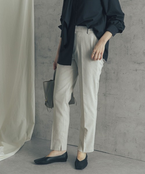 URBAN RESEARCH ROSSO WOMEN（アーバンリサーチ　ロッソ）の「ツイードスティックパンツ（その他パンツ・レディース・ブラック/ベージュ/アイボリー・36/38）」の2枚目の写真