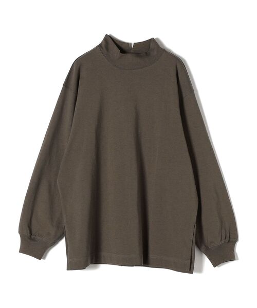 SHIPS(シップス)の「【WEB限定】ヘビーウェイトハイネックロングスリーブ◆(Tシャツ/カットソー・レディース・ブラック/ベージュ/ブルー系その他/グリーン/チャコールグレー・SMALL/MEDIUM)」の6枚目の写真