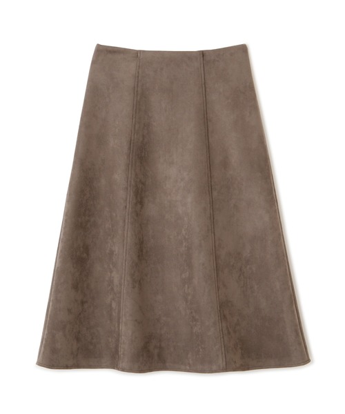 NATURAL BEAUTY BASIC（ナチュラルビューティーベーシック）の「フェイクスエードスカート（スカート・レディース・ピンク/グレイッシュベージュ/ブラウン・X-SMALL/MEDIUM/SMALL）」の5枚目の写真
