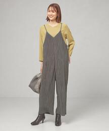 closet story | ＜closet story（クローゼットストーリー）＞プリーツ サロペット -ウォッシャブル-(サロペット/オーバーオール)