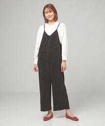 closet story | ＜closet story（クローゼットストーリー）＞プリーツ サロペット -ウォッシャブル-(サロペット/オーバーオール)