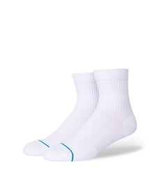 STANCE（スタンス）の「【STANCE / スタンス】ICON QUARTER / ギフトにも最適！吸湿速乾コームドコットンブレンド無地ワンポイントデザインローカット丈ショートソックス（ソックス/靴下・メンズ）」