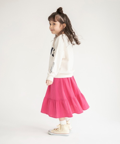 BRANSHES（ブランシェス）の「【男女使える】カレッジロゴトレーナー（スウェット・キッズ・アイボリー/杢グレー/ネイビー/チャコールグレー・90/140/110/150/100/130/120）」の15枚目の写真