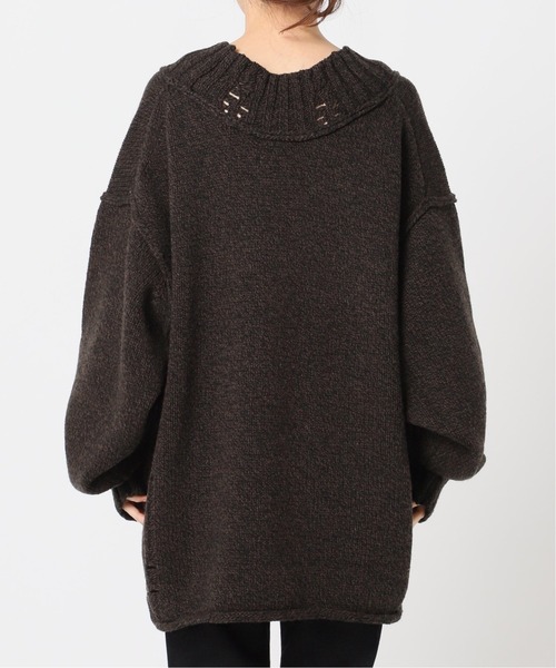 CITYSHOP（シティーショップ）の「BROKEN KNIT カーディガン：ニット（カーディガン/ボレロ・レディース・ブラウン/ベージュ・FREE）」の10枚目の写真