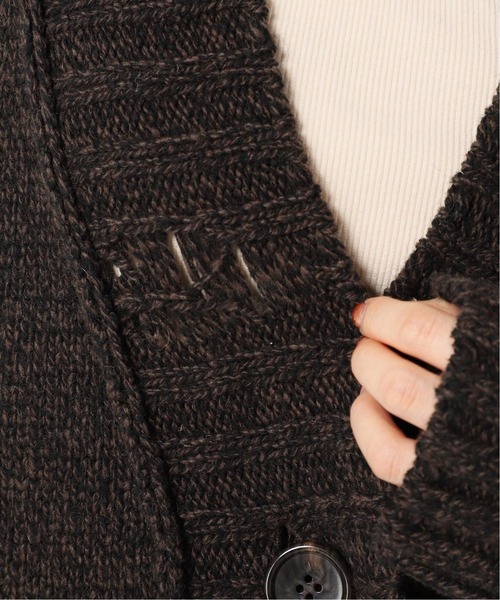 CITYSHOP（シティーショップ）の「BROKEN KNIT カーディガン：ニット（カーディガン/ボレロ・レディース・ブラウン/ベージュ・FREE）」の15枚目の写真