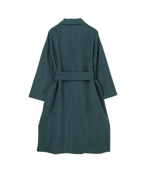 koe(コエ)の「カラーアウター*(トレンチコート・レディース・グリーン/ブラック/ピンク/イエロー/ブルー・FREE)」の9枚目の写真