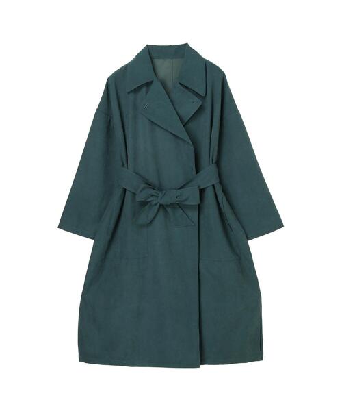 koe(コエ)の「カラーアウター*(トレンチコート・レディース・グリーン/ブラック/ピンク/イエロー/ブルー・FREE)」の20枚目の写真