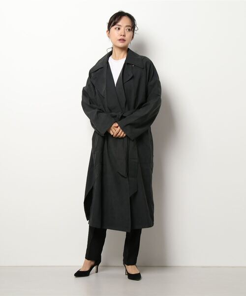 koe(コエ)の「カラーアウター*(トレンチコート・レディース・グリーン/ブラック/ピンク/イエロー/ブルー・FREE)」の22枚目の写真