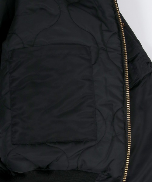 Alpha Industries(アルファインダストリーズ)の「ALPHA /アルファ CWU 45P CORE SPEC フライトジャケット U.S.サイズ(MA-1・メンズ・ブラック/ネイビー/チャコール・M/L/XL)」の9枚目の写真