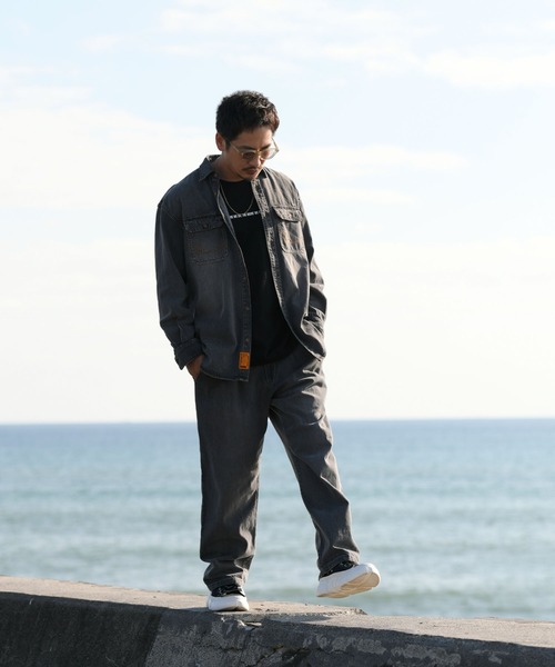 #Re:room（リルーム）の「ヴィンテージウォッシュドデニムワイドパンツ（デニムパンツ・メンズ・グレー/ブルー・SMALL/MEDIUM/LARGE）」の3枚目の写真