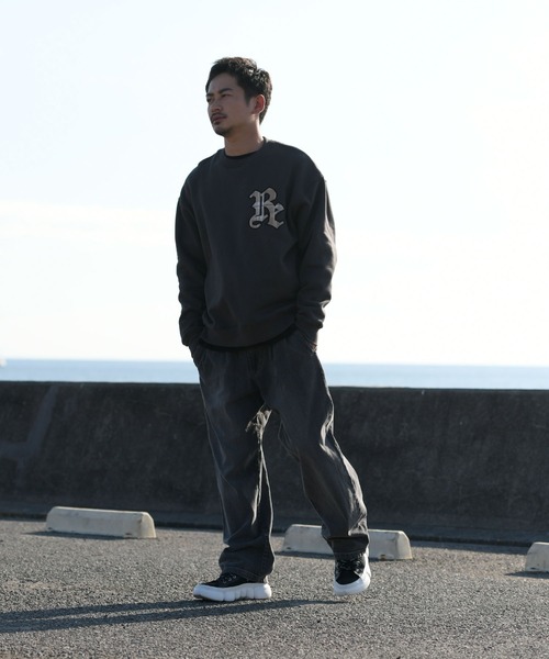 #Re:room（リルーム）の「ヴィンテージウォッシュドデニムワイドパンツ（デニムパンツ・メンズ・グレー/ブルー・SMALL/MEDIUM/LARGE）」の6枚目の写真