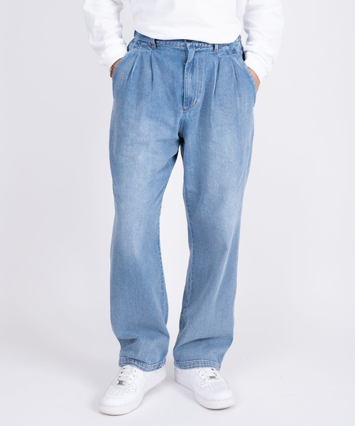 #Re:room（リルーム）の「ヴィンテージウォッシュドデニムワイドパンツ（デニムパンツ・メンズ・グレー/ブルー・SMALL/MEDIUM/LARGE）」の21枚目の写真