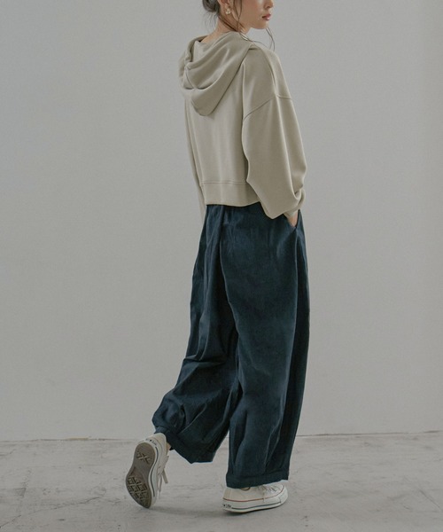 Fashion Letter（ファッションレター）の「［M-4L］タックボリュームバルーンデニムパンツ（デニムパンツ・レディース・ブルー/ワンウォッシュ・LL/3L/4L/L/M）」の13枚目の写真