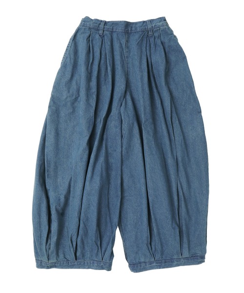 Fashion Letter（ファッションレター）の「［M-4L］タックボリュームバルーンデニムパンツ（デニムパンツ・レディース・ブルー/ワンウォッシュ・LL/3L/4L/L/M）」の14枚目の写真