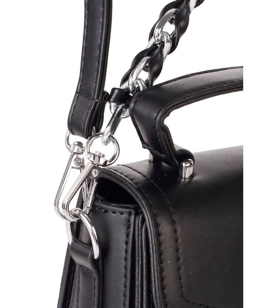 dazzlin（ダズリン）の「スクエアハンドバッグ（ハンドバッグ・レディース・ブラック/ベージュ・FREE）」の5枚目の写真