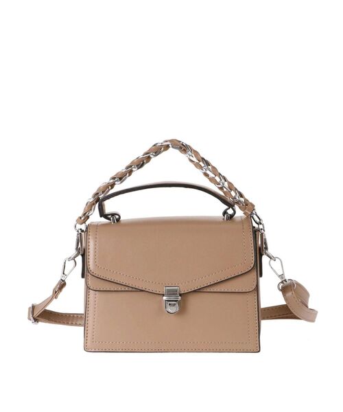 dazzlin（ダズリン）の「スクエアハンドバッグ（ハンドバッグ・レディース・ブラック/ベージュ・FREE）」の9枚目の写真