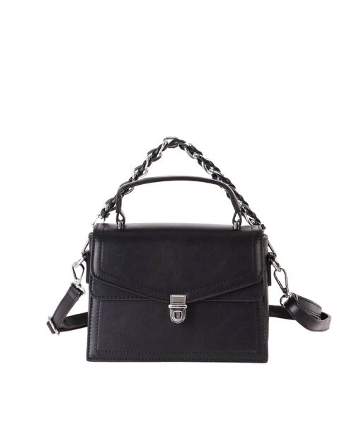 dazzlin（ダズリン）の「スクエアハンドバッグ（ハンドバッグ・レディース・ブラック/ベージュ・FREE）」の8枚目の写真