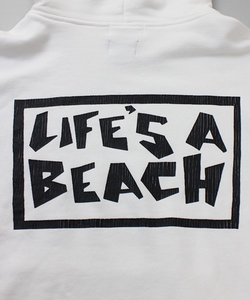LIFE'S A BEACH(ライフズアビーチ)の「Universal Style Wear × Life's a Beach / ライフズアビーチ コラボ パーカー(パーカー・メンズ・ブラック/ブラウン/オフホワイト/グレー・MEDIUM/LARGE/X-LARGE)」の20枚目の写真