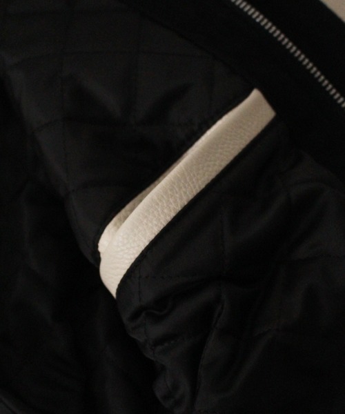 AVIREX(アヴィレックス)の「【直営店限定】2TONE VARSITY JACKET ALL STARS / 2トーン ヴァーシティ ジャケット オールスターズ / アヴィレックス / AVIREX(スタジャン・メンズ・ブラック・MEDIUM/LARGE/X-LARGE/XX-LARGE)」の12枚目の写真