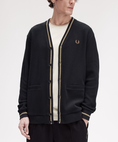 70s80s FRED PERRY フレッドペリー カーディガン ウールアクリル 70s80s FRED PERRY フレッドペリー カーディガン ウールアクリル