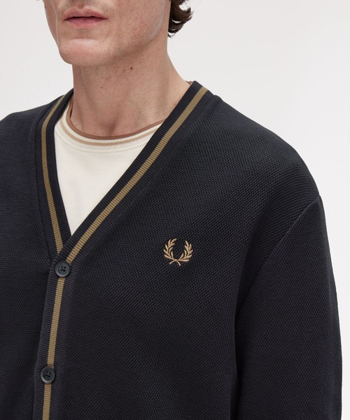70s80s FRED PERRY フレッドペリー カーディガン ウールアクリル 70s80s FRED PERRY フレッドペリー カーディガン ウールアクリル