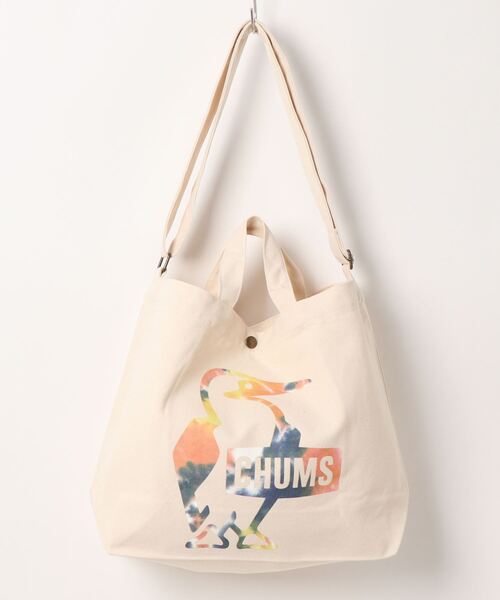 CHUMS（チャムス）の「【CHUMS/チャムス】Booby Canvas Shoulder（ショルダーバッグ・レディース・ホワイト/ブルー系その他/ブラック・FREE）」の3枚目の写真
