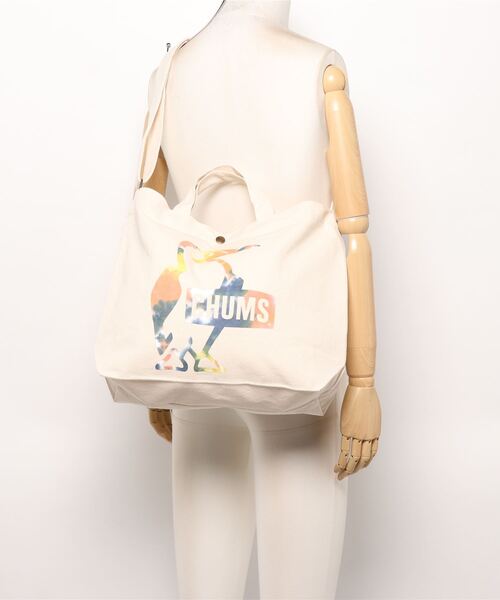 CHUMS（チャムス）の「【CHUMS/チャムス】Booby Canvas Shoulder（ショルダーバッグ・レディース・ホワイト/ブルー系その他/ブラック・FREE）」の7枚目の写真