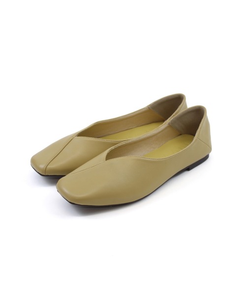 VIVIAN(ヴィヴィアン)の「ましゅまろクッション かかとを踏める スクエアトゥ切り替えデザインバブーシュ(パンプス・レディース・ブラック/アイボリー/グレー系その他7/ゼブラ/グリーン/ダークブラウン/イエロー/シルバー/D/ゴールド/E/プラチナム/ブラック系その他3/グレー系その他6/シルバー×キュービック/ゴールド系その他/ピンク/ゴールド系その他2/ナチュラル/クリアブラック/ベージュ系その他7/レオパード/ダークラベンダー/その他3・LL/S/M/L/XL/SS)」の12枚目の写真