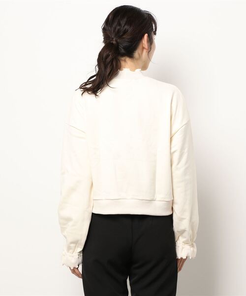 Maison de FLEUR（メゾンドフルール）の「Ariel/スウェットプルオーバー（パーカー・レディース・オフホワイト・FREE）」の11枚目の写真
