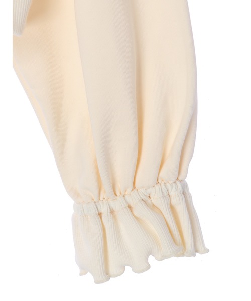 Maison de FLEUR（メゾンドフルール）の「Ariel/スウェットプルオーバー（パーカー・レディース・オフホワイト・FREE）」の5枚目の写真