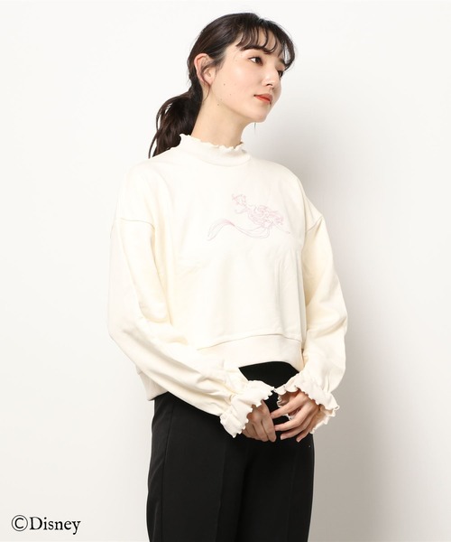 Maison de FLEUR（メゾンドフルール）の「Ariel/スウェットプルオーバー（パーカー・レディース・オフホワイト・FREE）」の9枚目の写真