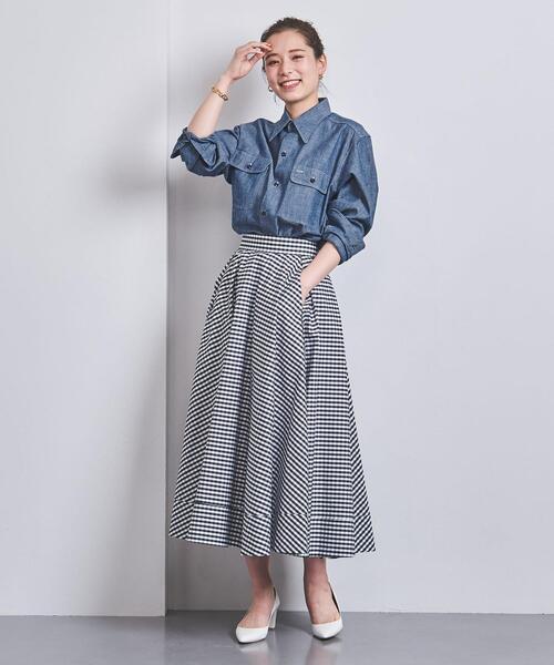 MADISON BLUE（マディソンブルー）の「＜MADISON BLUE（マディソンブルー）＞HAMPTON  CHAMBRAY シャツ ■■■（シャツ/ブラウス・レディース・ネイビー・01/02）」の5枚目の写真