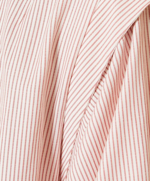 FREAK'S STORE（フリークスストア）の「バルーンスリーブフレアマキシワンピース（シャツワンピース・レディース・ホワイト/ブラック/サックスブルー/ベージュ/ピンク・ﾌﾘ-）」の21枚目の写真