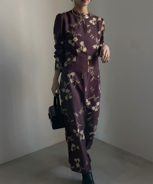Ameri（アメリ）の「2WAY KEILY FLOWER PRINT DRESS（ワンピース
