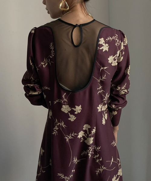 Ameri（アメリ）の「2WAY KEILY FLOWER PRINT DRESS（ワンピース