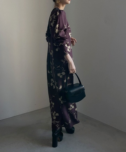 Ameri（アメリ）の「2WAY KEILY FLOWER PRINT DRESS（ワンピース