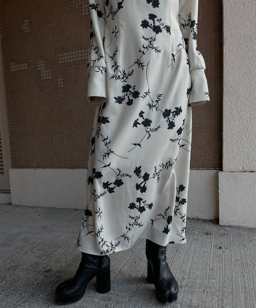Ameri（アメリ）の「2WAY KEILY FLOWER PRINT DRESS（ワンピース