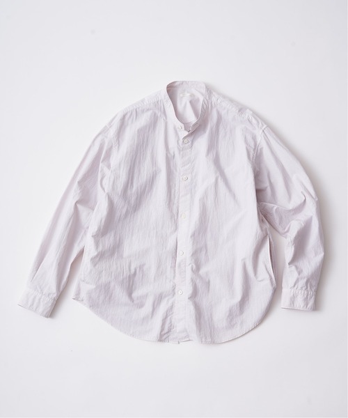 EDIFICE(エディフィス)の「ガーメントダイ バンドカラーシャツ(シャツ/ブラウス・メンズ・イエロー系その他/ピンク/ブルー系その他/グレー系その他・MEDIUM/LARGE)」の2枚目の写真