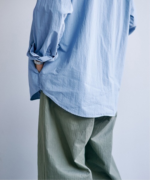 EDIFICE(エディフィス)の「ガーメントダイ バンドカラーシャツ(シャツ/ブラウス・メンズ・イエロー系その他/ピンク/ブルー系その他/グレー系その他・MEDIUM/LARGE)」の8枚目の写真