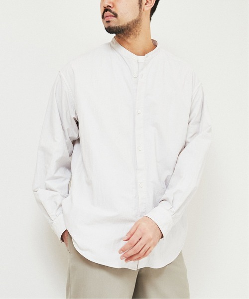 EDIFICE(エディフィス)の「ガーメントダイ バンドカラーシャツ(シャツ/ブラウス・メンズ・イエロー系その他/ピンク/ブルー系その他/グレー系その他・MEDIUM/LARGE)」の12枚目の写真