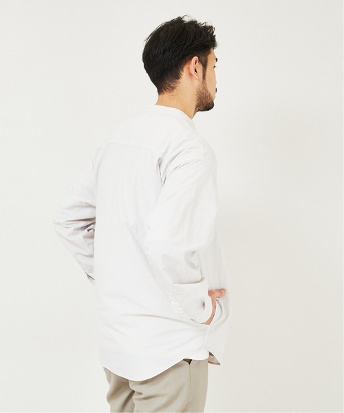 EDIFICE(エディフィス)の「ガーメントダイ バンドカラーシャツ(シャツ/ブラウス・メンズ・イエロー系その他/ピンク/ブルー系その他/グレー系その他・MEDIUM/LARGE)」の18枚目の写真