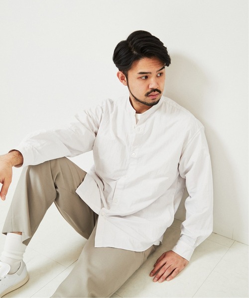 EDIFICE(エディフィス)の「ガーメントダイ バンドカラーシャツ(シャツ/ブラウス・メンズ・イエロー系その他/ピンク/ブルー系その他/グレー系その他・MEDIUM/LARGE)」の19枚目の写真