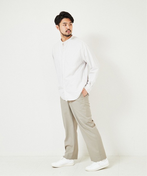 EDIFICE(エディフィス)の「ガーメントダイ バンドカラーシャツ(シャツ/ブラウス・メンズ・イエロー系その他/ピンク/ブルー系その他/グレー系その他・MEDIUM/LARGE)」の21枚目の写真