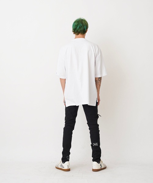 OVER THE STRIPES（オーバーザストライプス）の「OVER THE STRiPES x PROPA9ANDA PEACE EYE BIG TEE ピースアイビックTシャツ（Tシャツ/カットソー・メンズ・ホワイト/ブラック・FREE）」の10枚目の写真