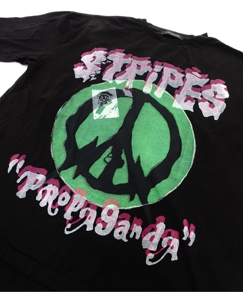 OVER THE STRIPES（オーバーザストライプス）の「OVER THE STRiPES x PROPA9ANDA PEACE EYE BIG TEE ピースアイビックTシャツ（Tシャツ/カットソー・メンズ・ホワイト/ブラック・FREE）」の6枚目の写真