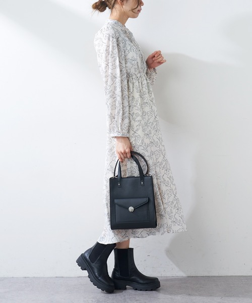 OLIVE des OLIVE（オリーブデオリーブ）の「【WEB限定】ピンタックマーメイドワンピース（ワンピース・レディース・オフホワイト/ブラック/ラベンダー・FREE）」の5枚目の写真