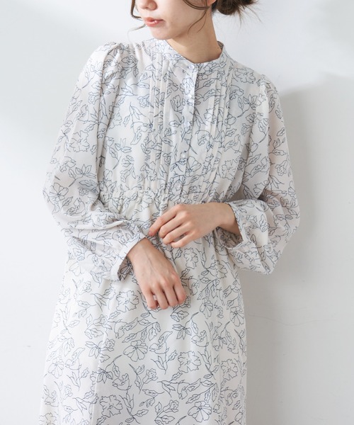 OLIVE des OLIVE（オリーブデオリーブ）の「【WEB限定】ピンタックマーメイドワンピース（ワンピース・レディース・オフホワイト/ブラック/ラベンダー・FREE）」の7枚目の写真