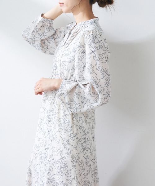 OLIVE des OLIVE（オリーブデオリーブ）の「【WEB限定】ピンタックマーメイドワンピース（ワンピース・レディース・オフホワイト/ブラック/ラベンダー・FREE）」の8枚目の写真