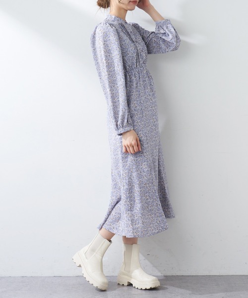 OLIVE des OLIVE（オリーブデオリーブ）の「【WEB限定】ピンタックマーメイドワンピース（ワンピース・レディース・オフホワイト/ブラック/ラベンダー・FREE）」の11枚目の写真